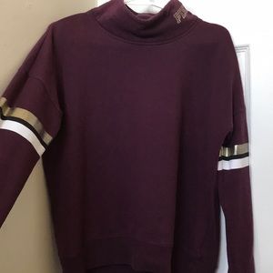 Pink nation burgundy pullover